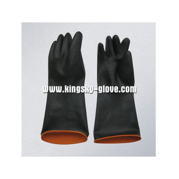 Light Weight Double Color Industrial Latex Glove-5605